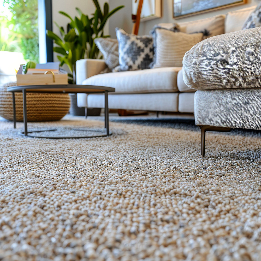 hilton carpets close up sofa with beige carpet