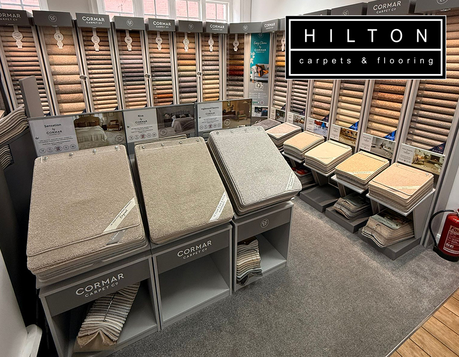 hilton carpets flooring leigh cormar carpets display
