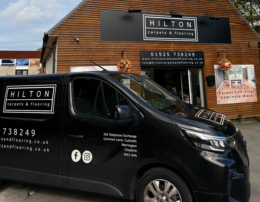 hilton carpets flooring leigh showroom exterior